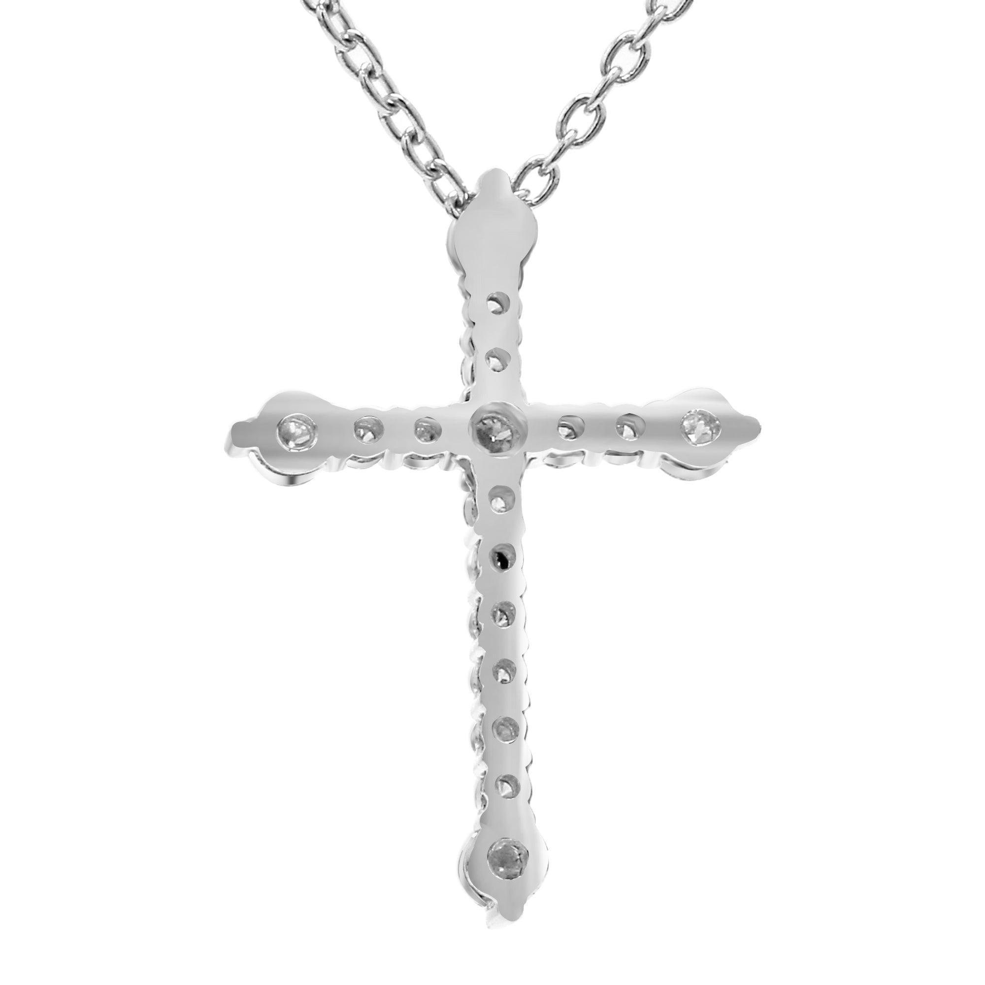 Cross Necklace 1/3 Ctw. - Pendant - gemstone - jewelry