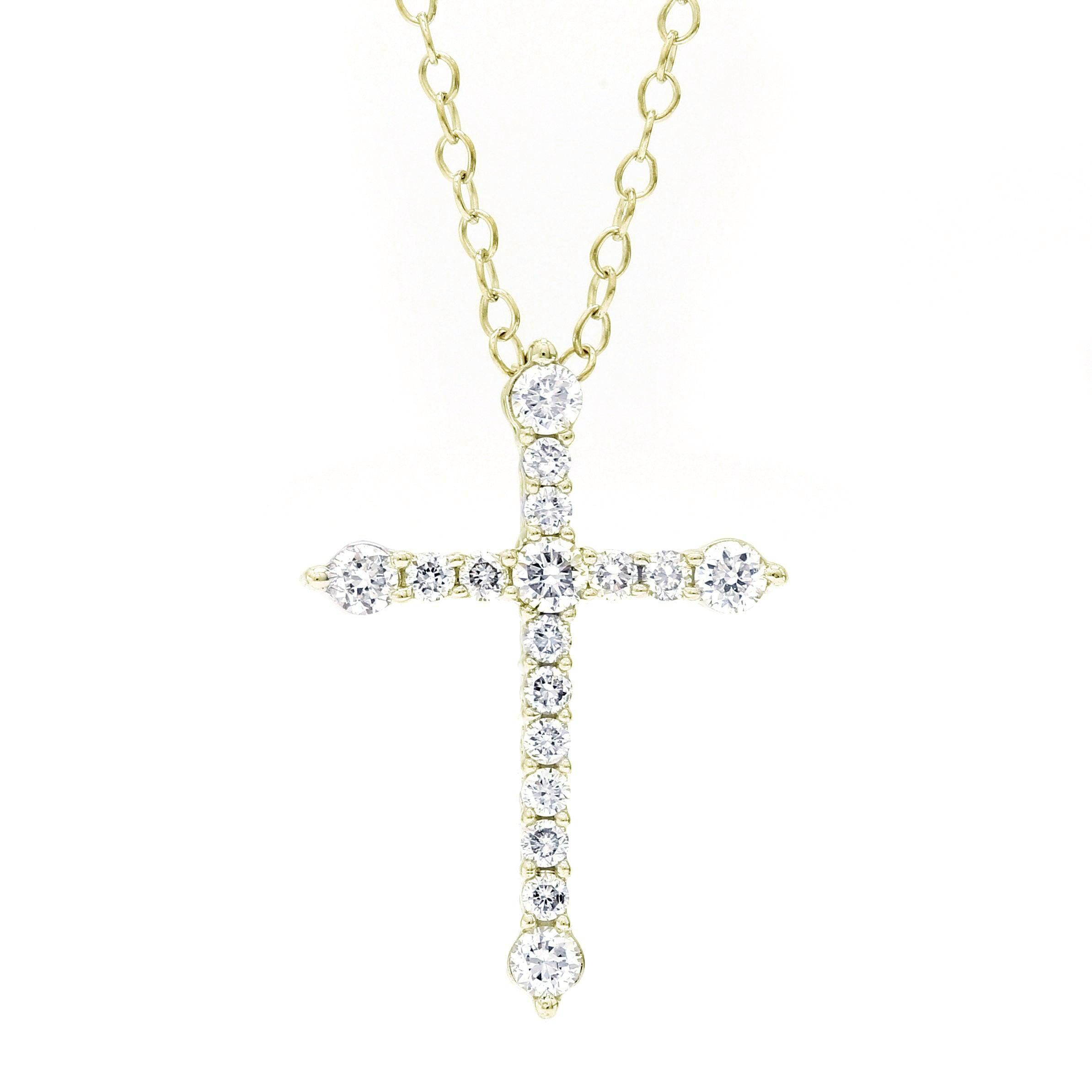 Cross Necklace 1/3 Ctw. - Pendant - gemstone - jewelry