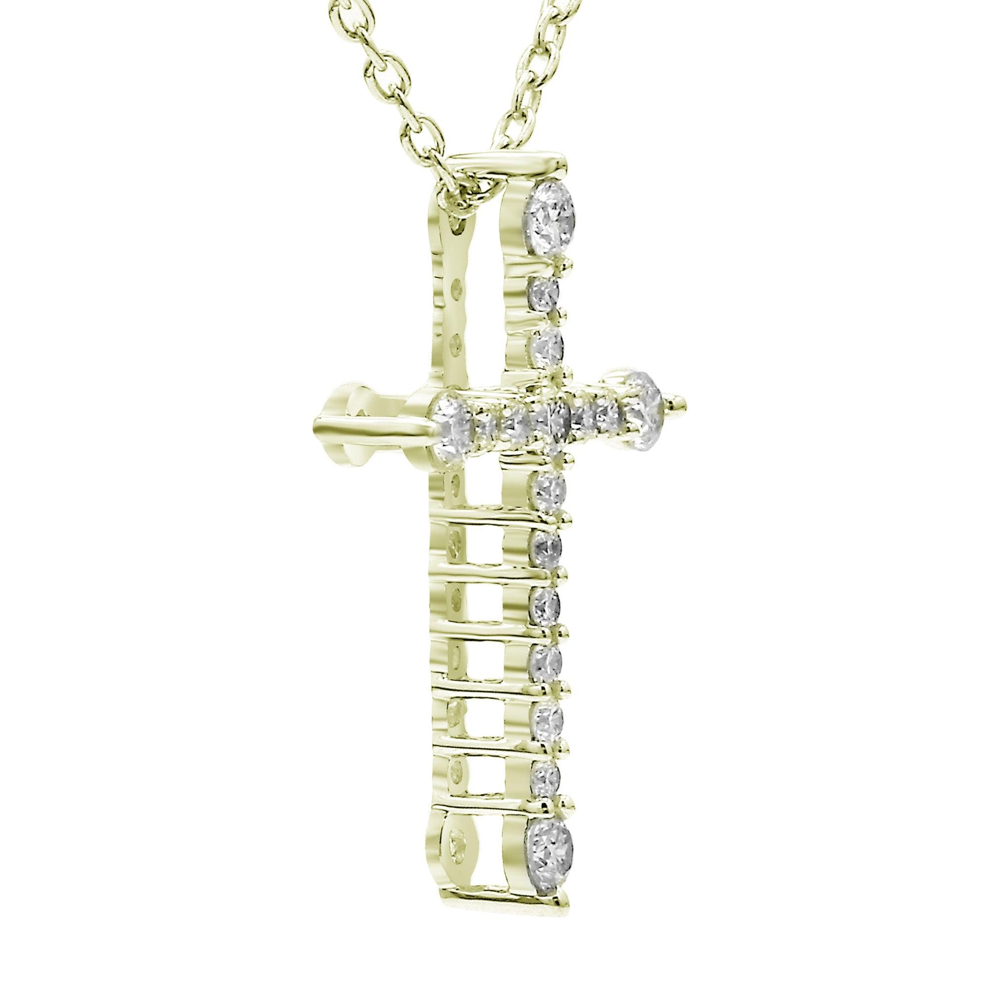 Cross Necklace 1/3 Ctw. - Pendant - gemstone - jewelry