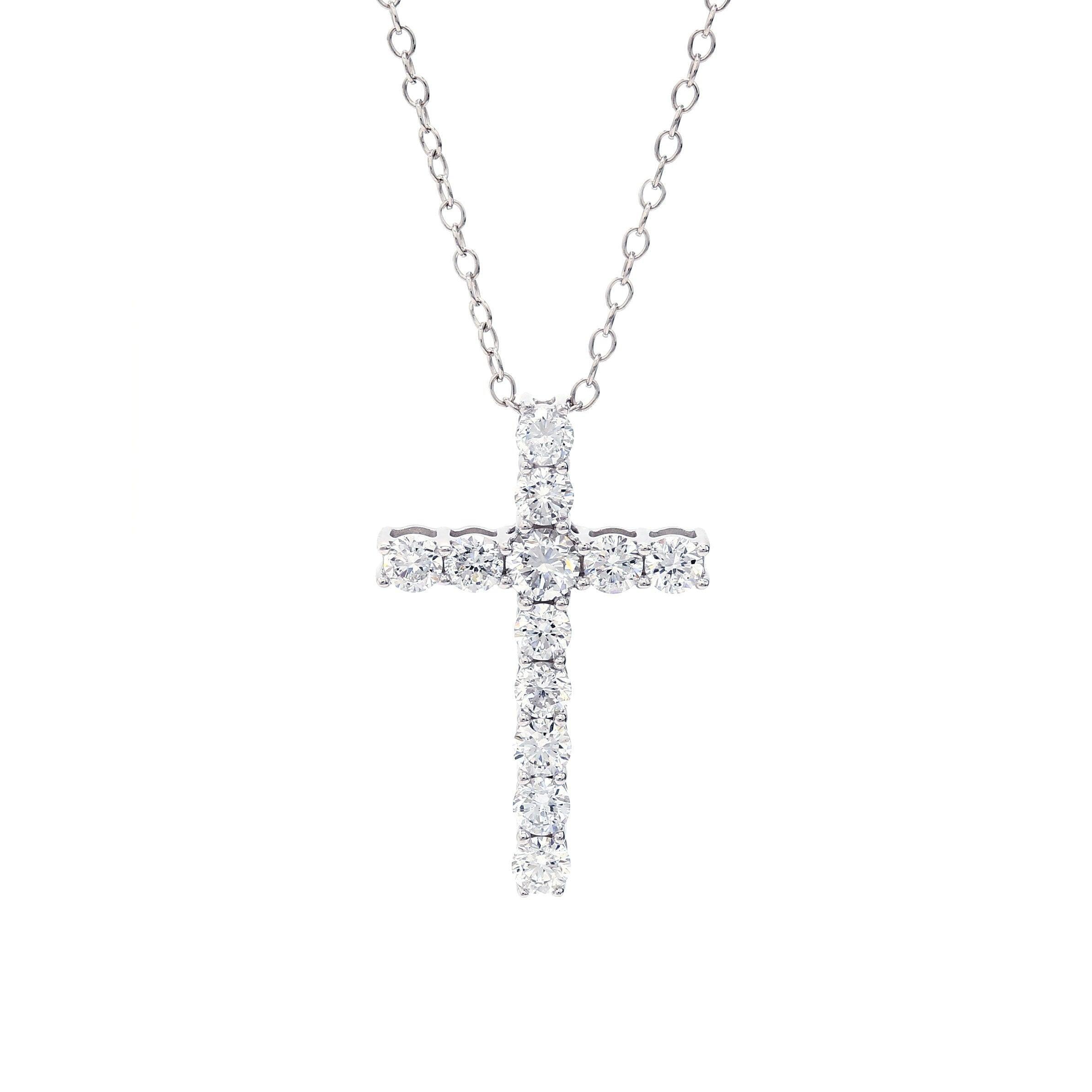 Cross Pendant - 1.0Ctw - Pendant - gemstone - jewelry