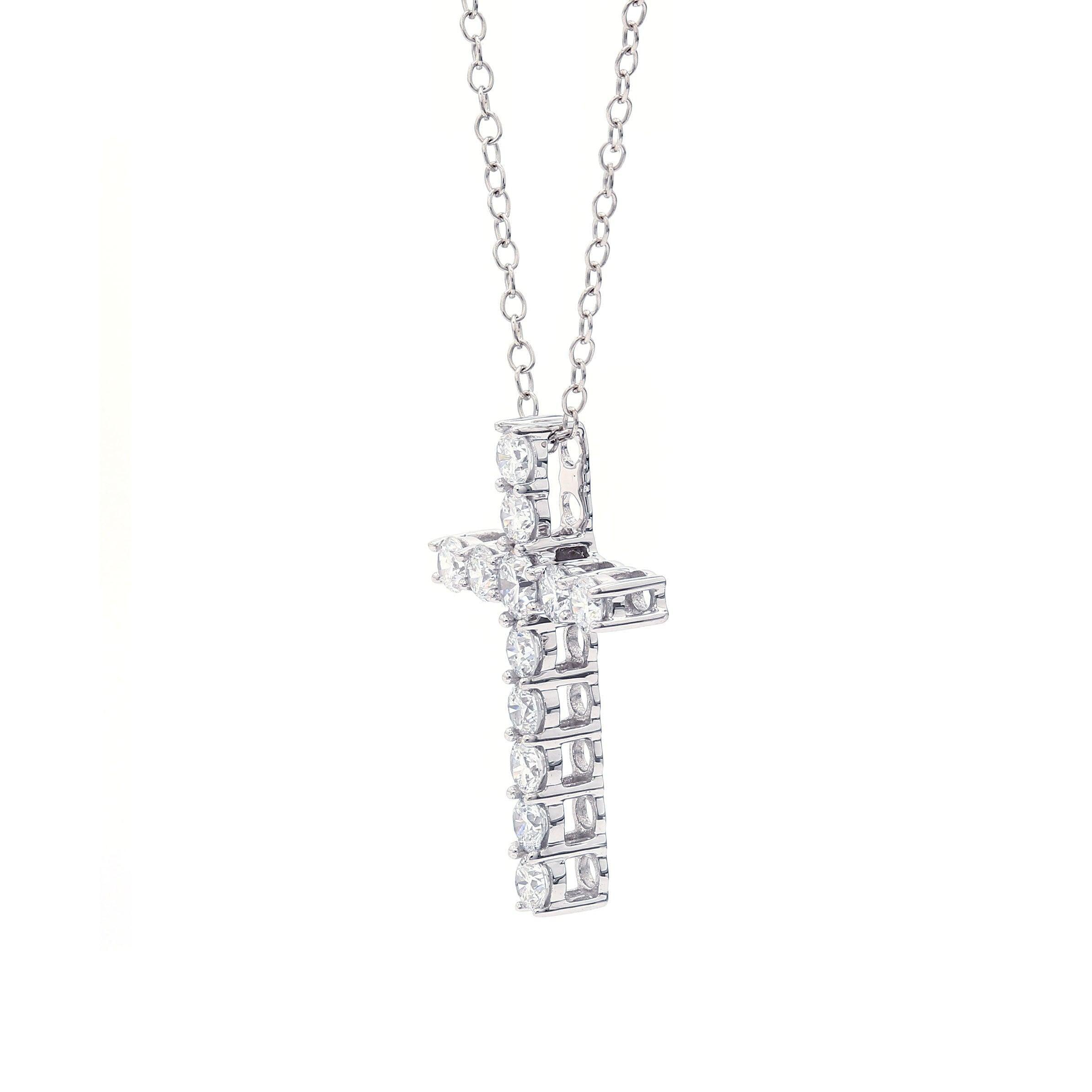 Cross Pendant - 1.0Ctw - Pendant - gemstone - jewelry