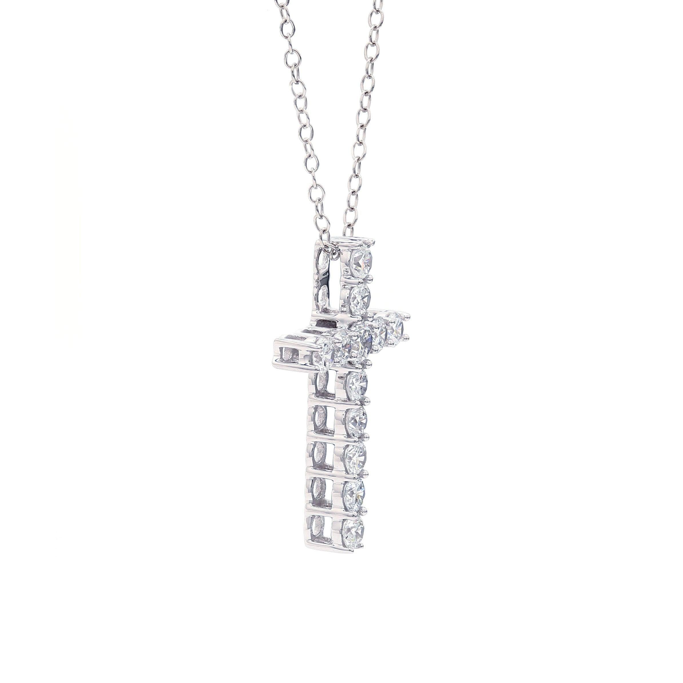 Cross Pendant - 1.0Ctw - Pendant - gemstone - jewelry