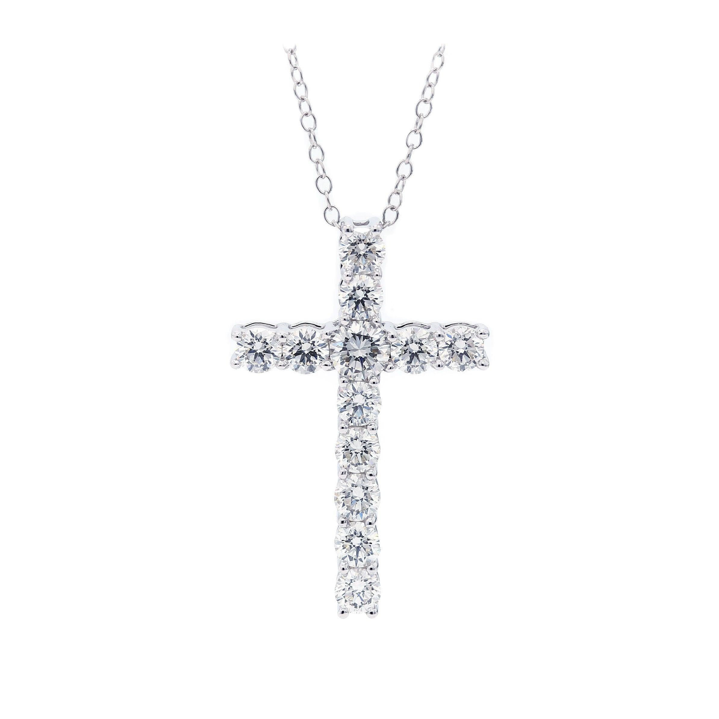 Cross Pendant - 2.0Ctw - Pendant - gemstone - jewelry