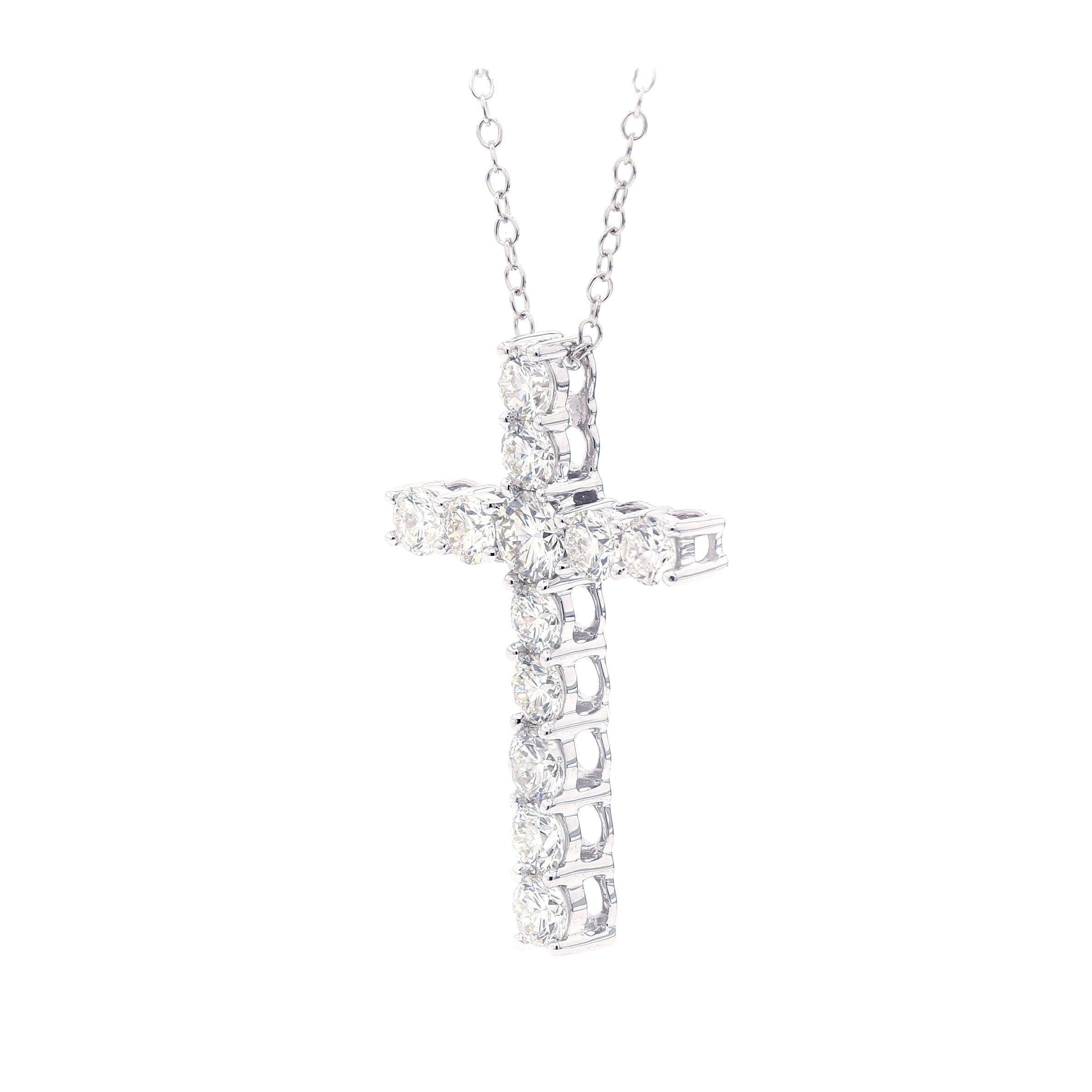 Cross Pendant - 2.0Ctw - Pendant - gemstone - jewelry