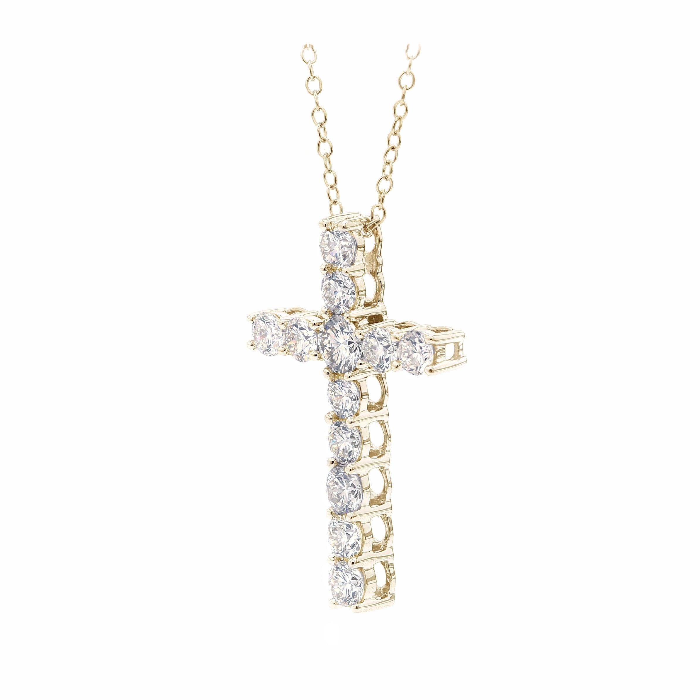 Cross Pendant - 2.0Ctw - Pendant - gemstone - jewelry