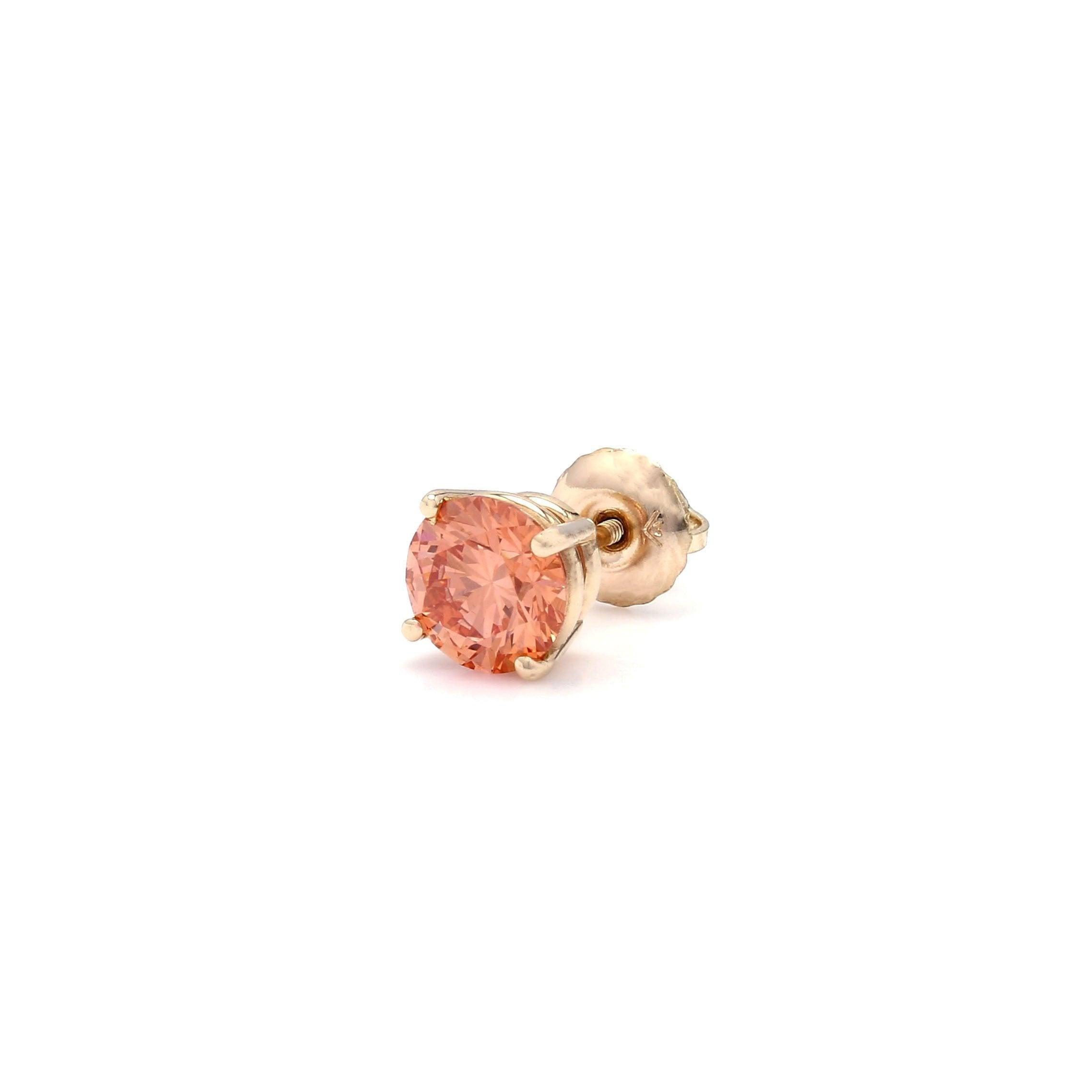 Ferris Earring 1/2 Ct. Orange - Earrings - gemstone - jewelry