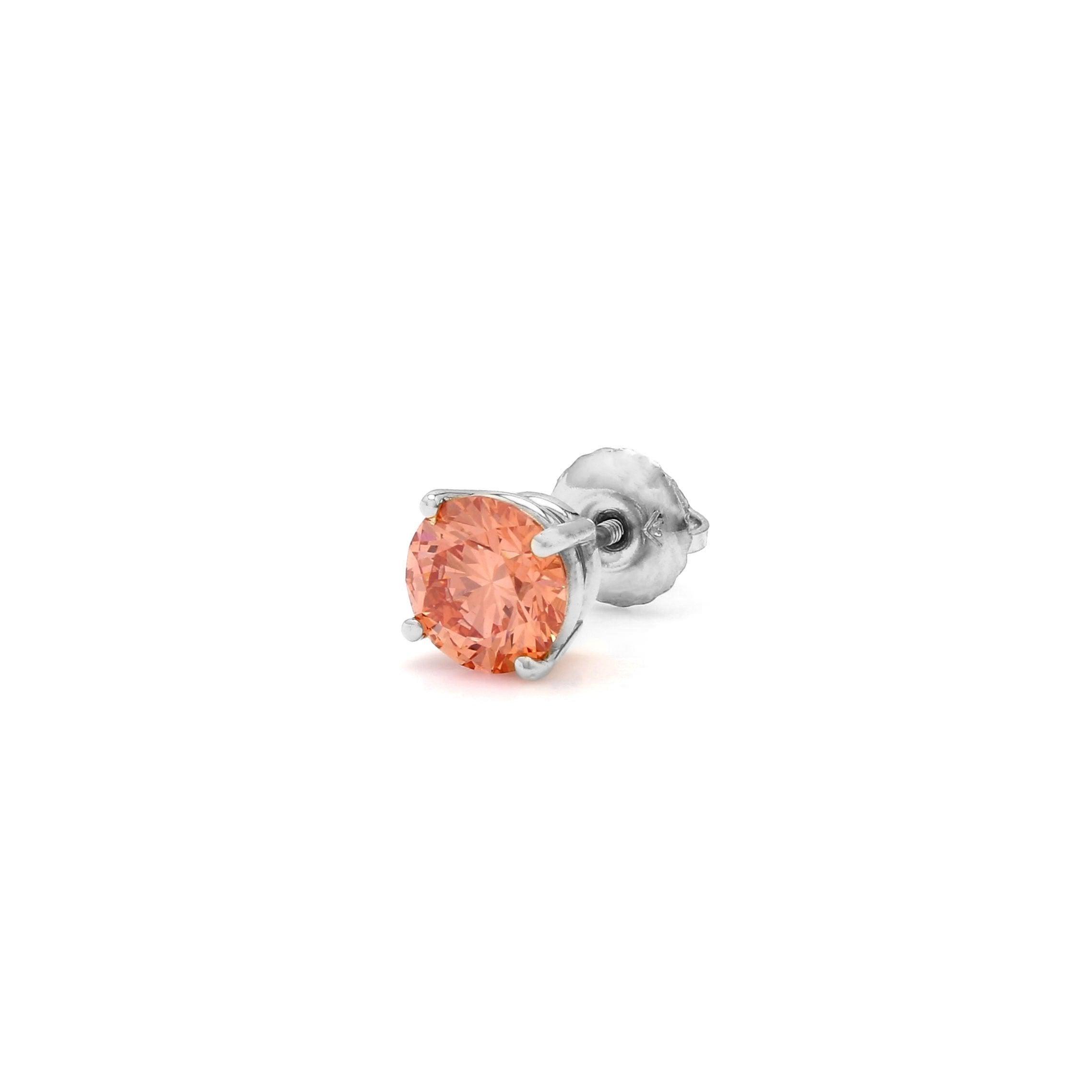 Ferris Earring 1/2 Ct. Orange - Earrings - gemstone - jewelry