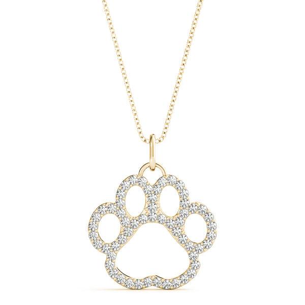 Paw Print Pendant 3/8Ctw - Pendant - gemstone - jewelry