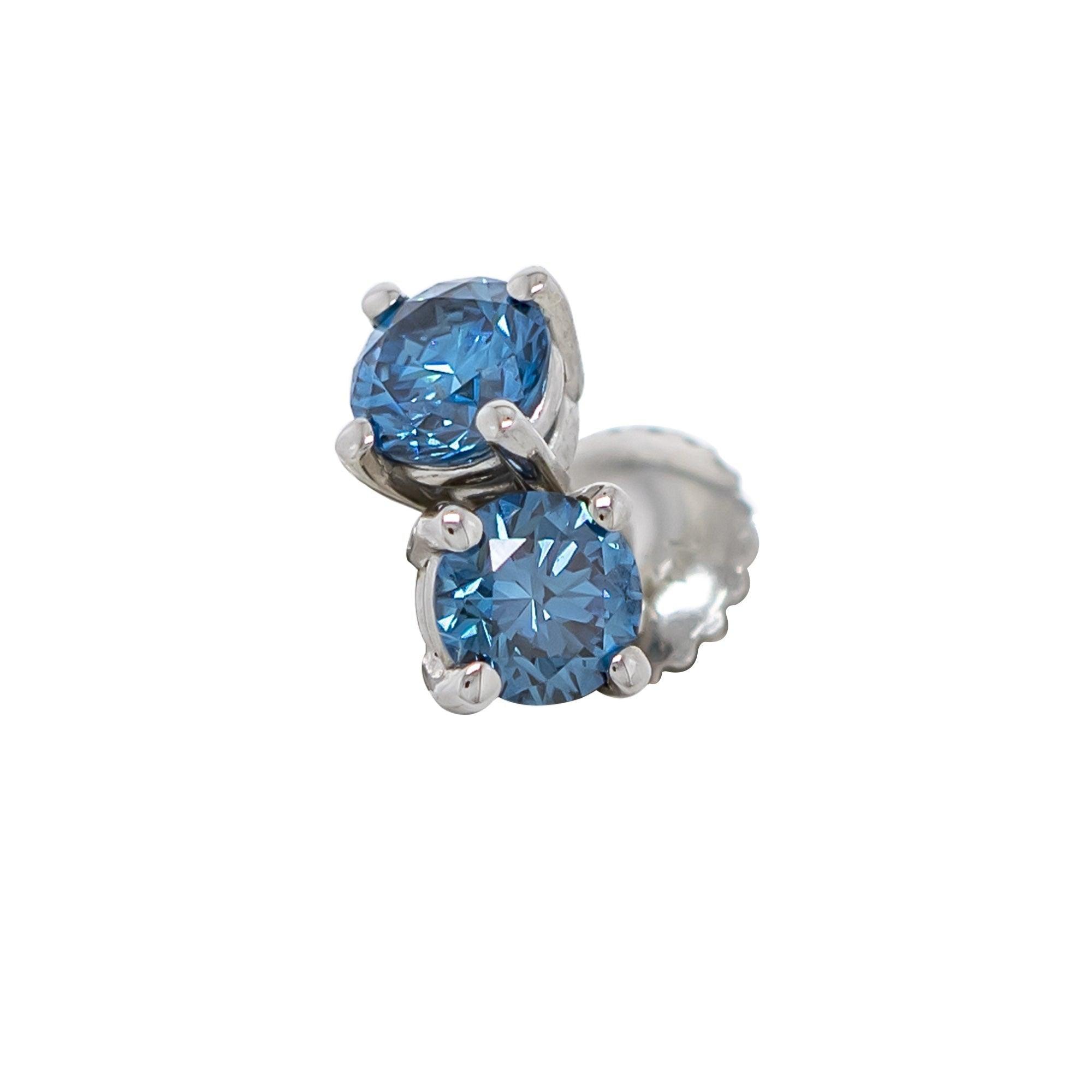 Rachel Earrings -1/2 Ct. T.W. IGI Certified - Earrings - gemstone - jewelry