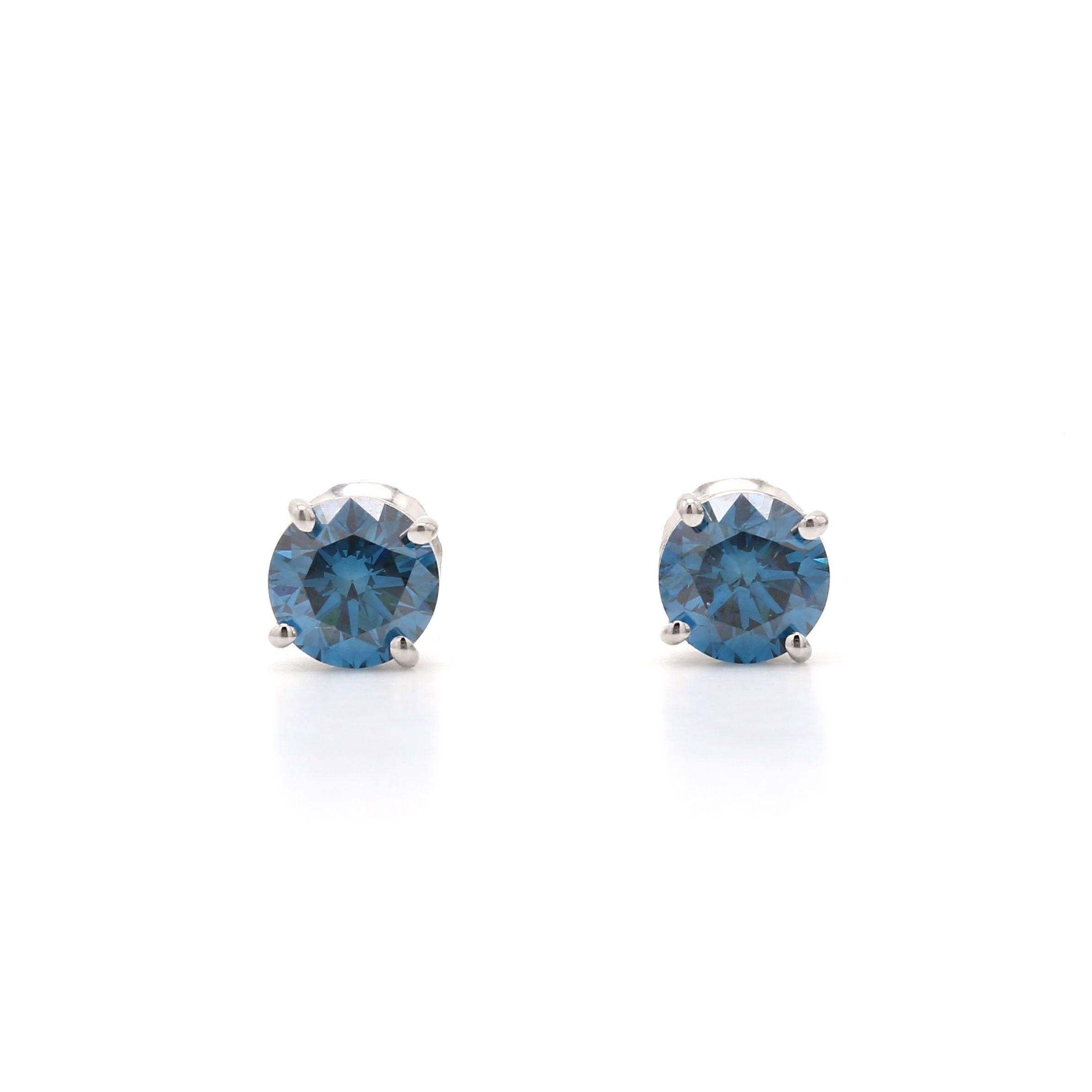 Rachel Earrings -1/2 Ct. T.W. IGI Certified - Earrings - gemstone - jewelry