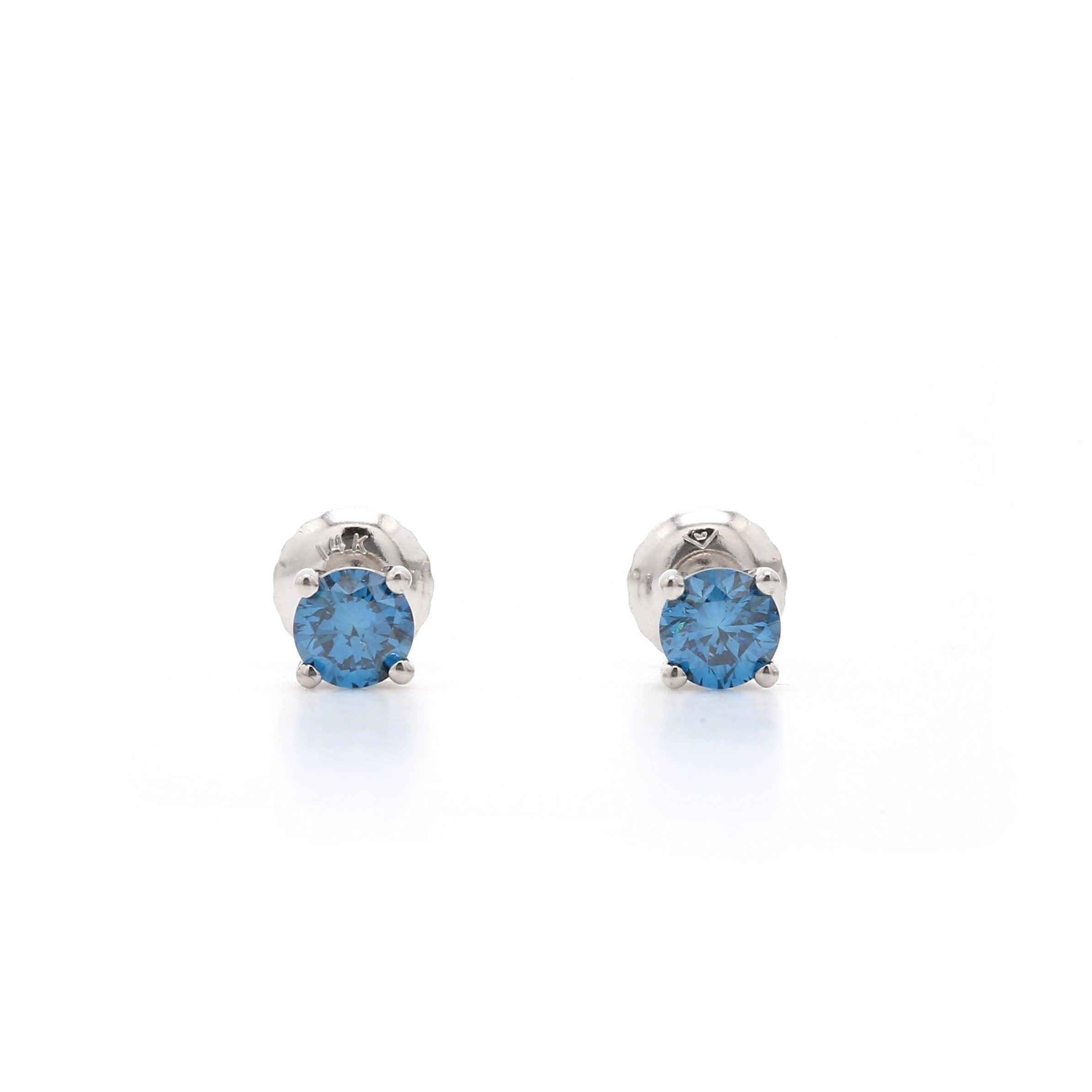 Rachel Earrings -1/2 Ct. T.W. IGI Certified - Earrings - gemstone - jewelry