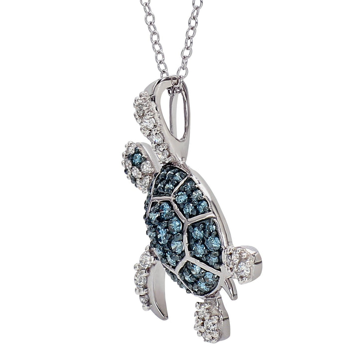 Turtle Pendant - 1.0 Ct. T.W. - Pendant - gemstone - jewelry