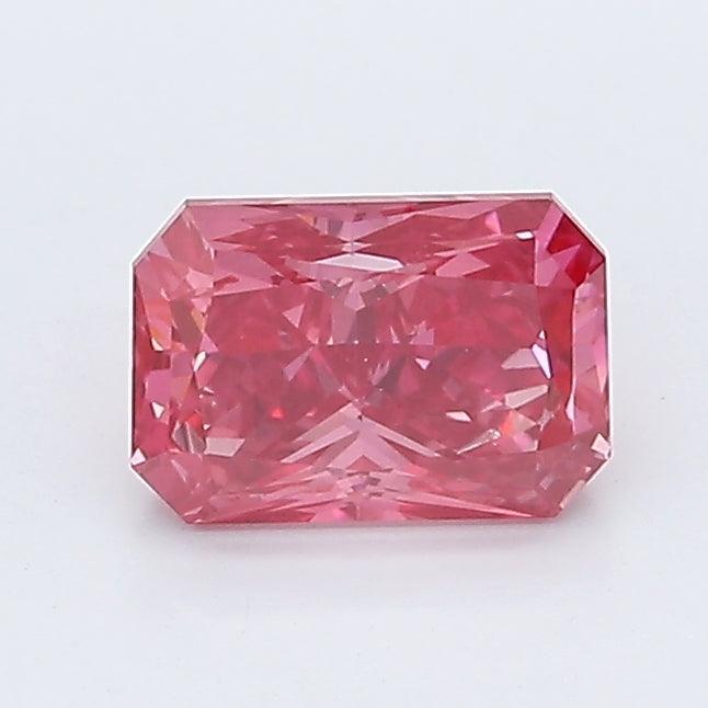 0.89Ct Vivid Pink SI1 IGI Certified Radiant Lab Grown Diamond - Diamonds - gemstone - jewelry