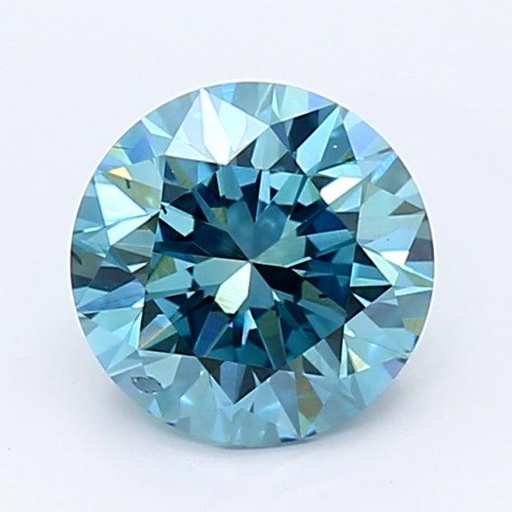 1.1Ct Intense Blue SI1 IGI Certified Round Lab Grown Diamond - Diamonds - gemstone - jewelry