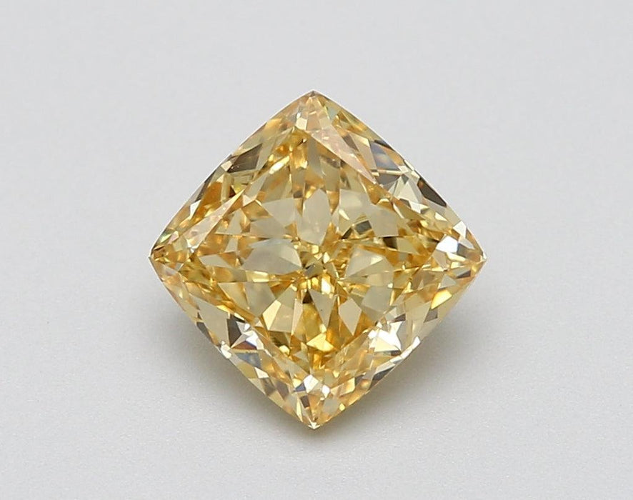 1.56Ct Intense Yellow VS1 IGI Certified Cushion Lab Grown Diamond - Diamonds - gemstone - jewelry