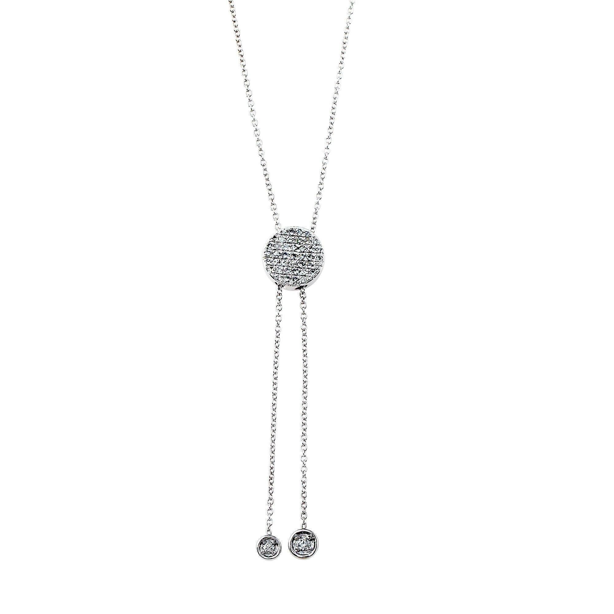 Lariat Diamond Necklace 1/3Ctw - Necklace - gemstone - jewelry